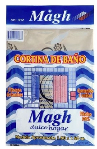 [M012] CORTINA BAÑO  SIMPLE "MAGH"  