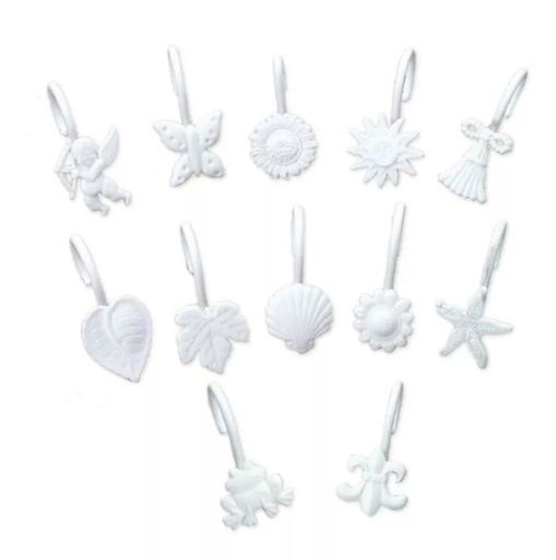 [AM1102] GANCHOS PLAST. ARTESANAL x 12