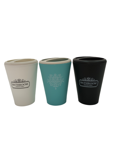 [502] VASO PORTA CEPILLO DENTAL SERIGRAFIADO