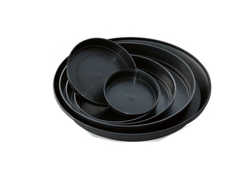 [MG928OF] PLATO DE MACETA Nº28  GRIS AZABACHE